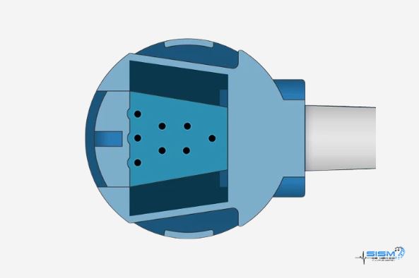 Cable adaptador SpO2 compatible GE® TruSat® OxyTip® OXY-MC3