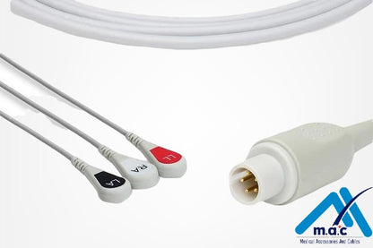 Cable ECG de una pieza compatible Spacelabs